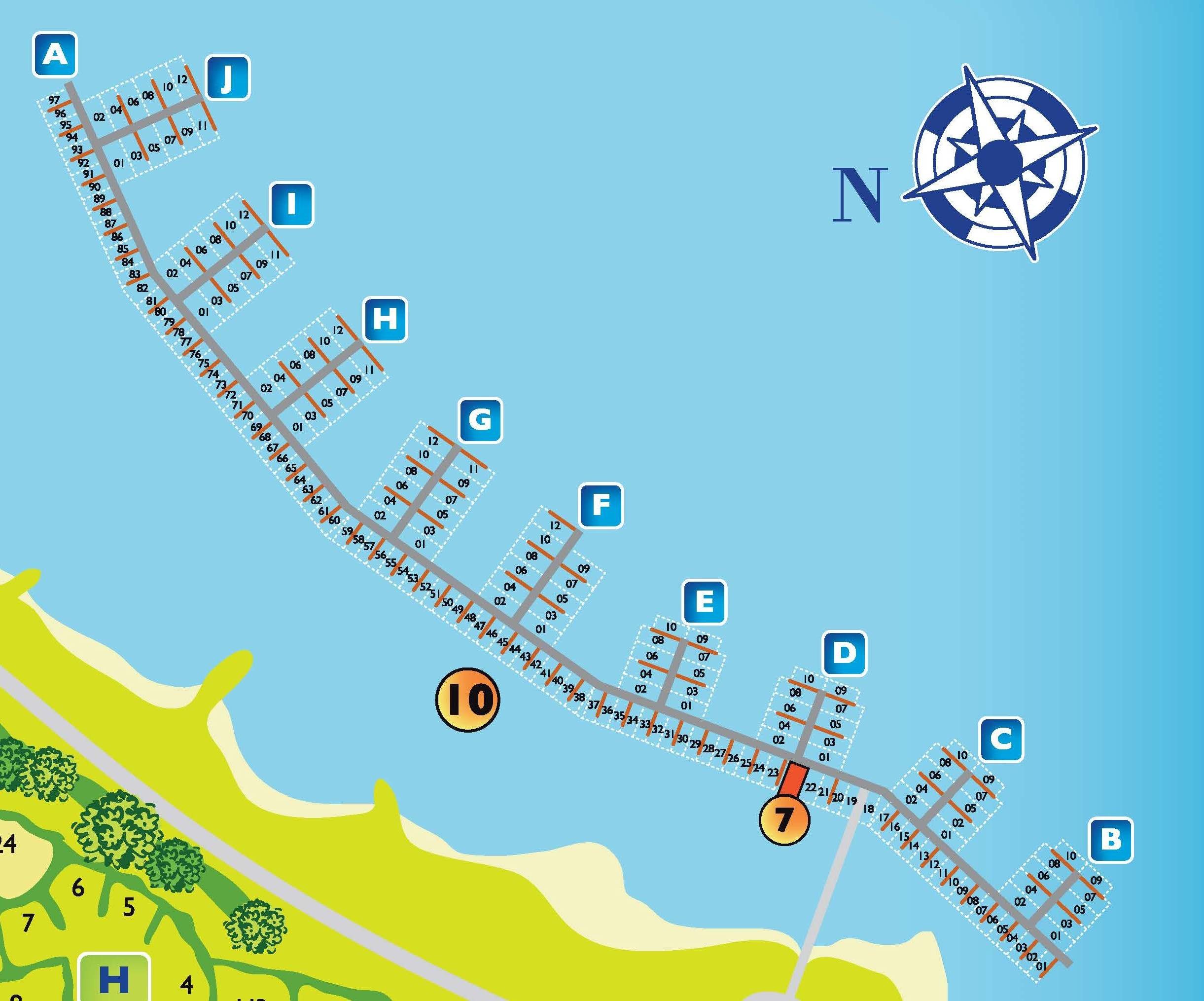 Plattegrond Jachthaven De Veerstal