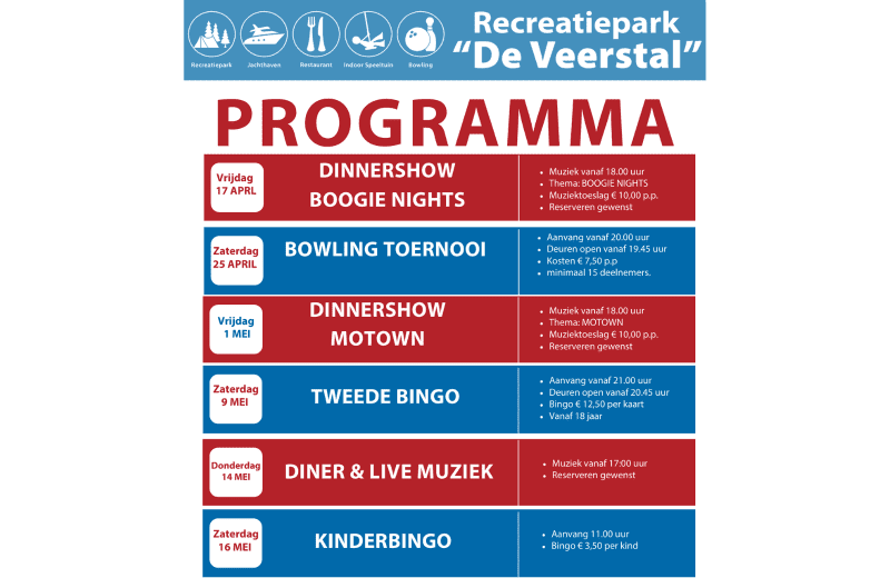 April & May Schedule