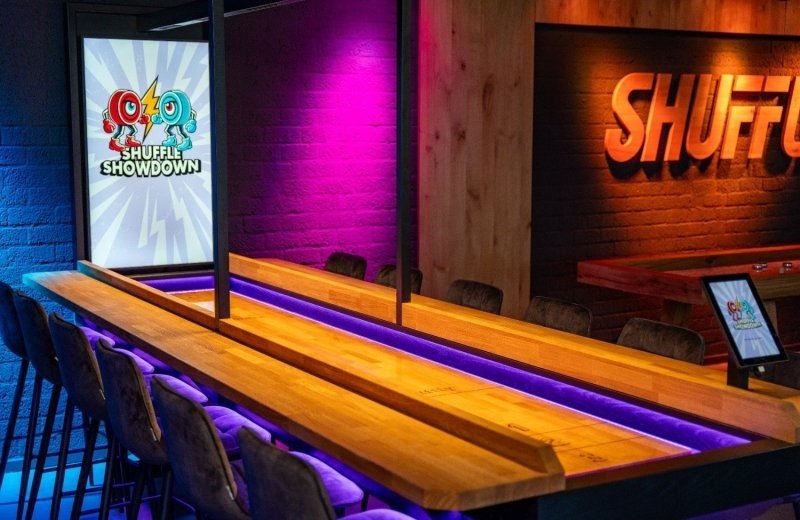 Shuffleboarden bij de veerstal 1